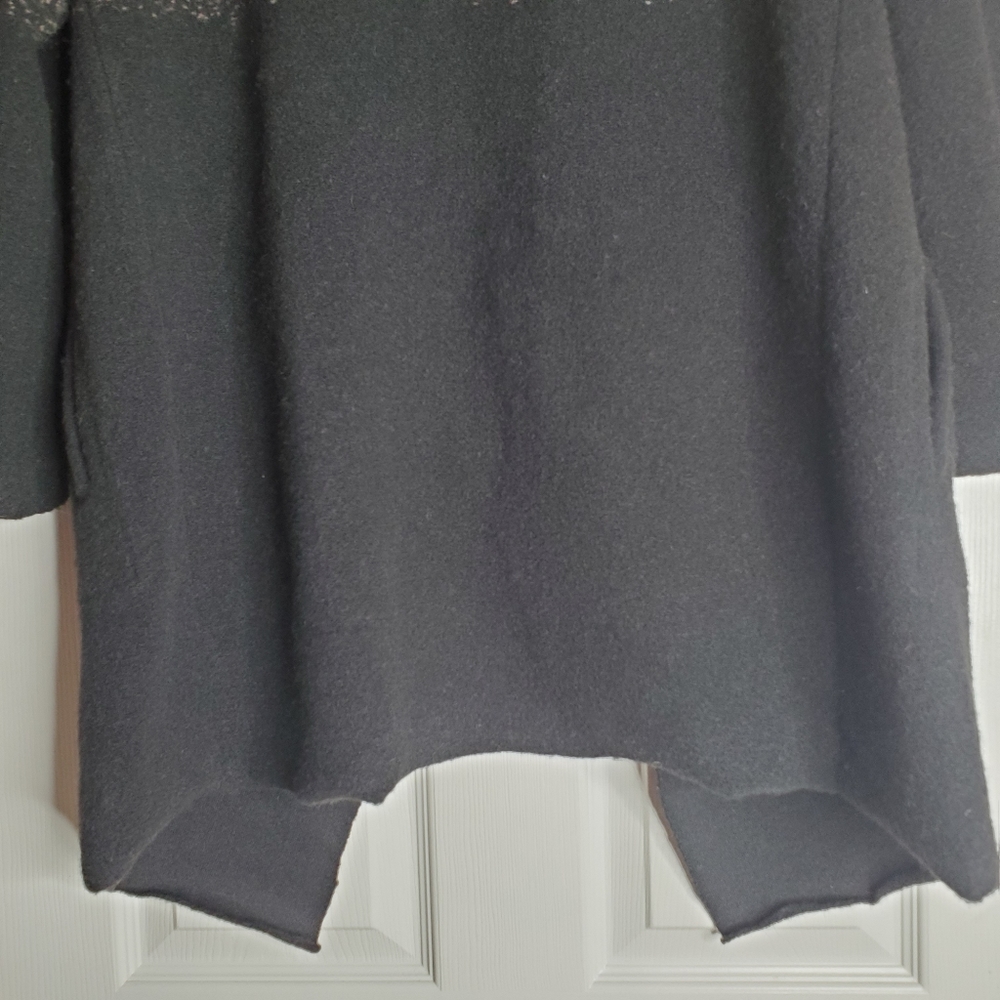 BB Dakota Black and Brown Ombre Open Front Coatigan - Picture 8 of 8